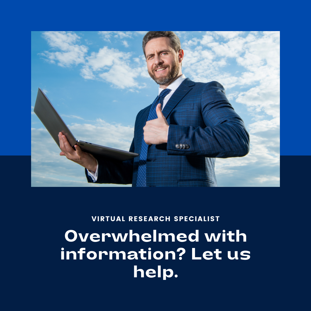 Drowning in Information Overload? A Virtual Research Specialist Can Save You